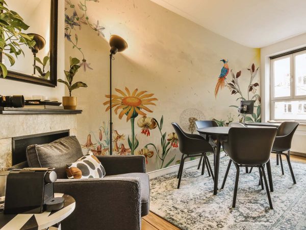 Vista, Sun-drenched Botanical Panorama Mural