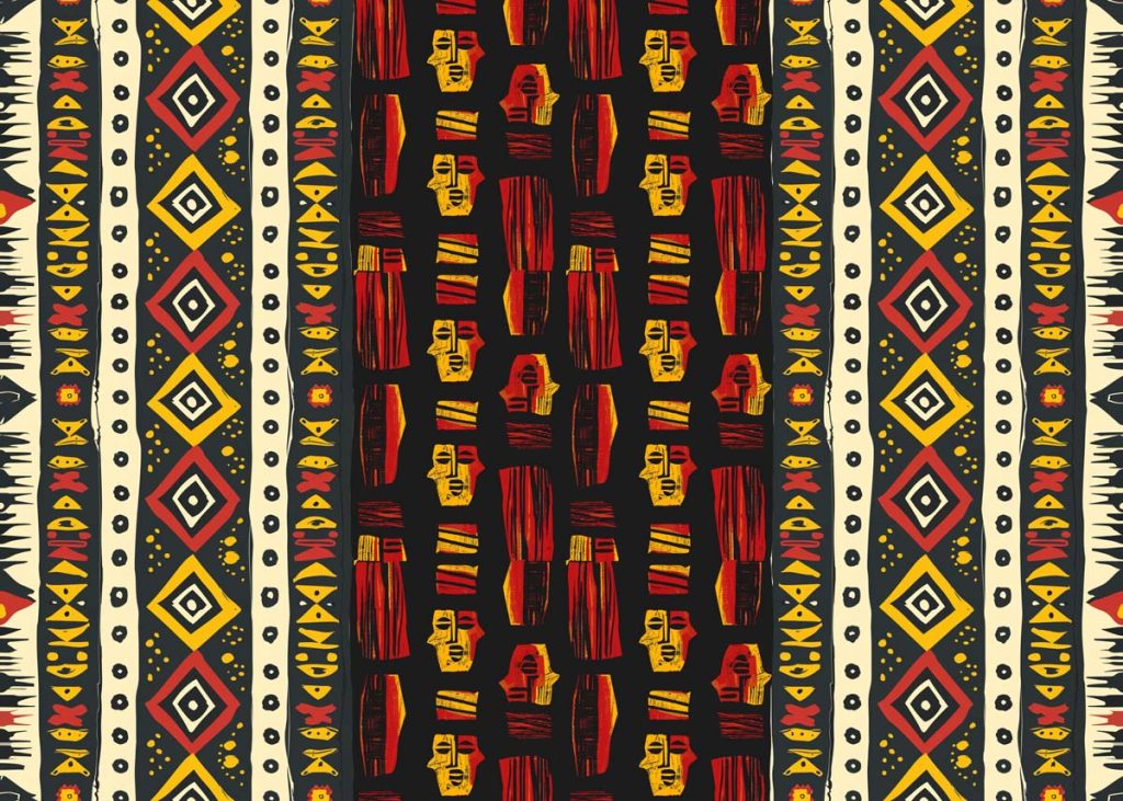 Zambora, Afro American Pattern Wallpaper
