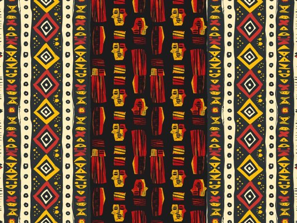 Zambora, Afro American Pattern Wallpaper
