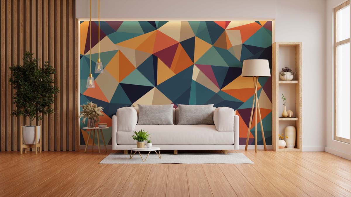 Chromora, Polygon Color Play Mural