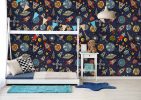 Cosmoria, Outer Space Exploration Kids Wallpaper