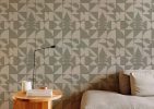 Greymont, Sage Geometric Tile Harmony Wallpaper
