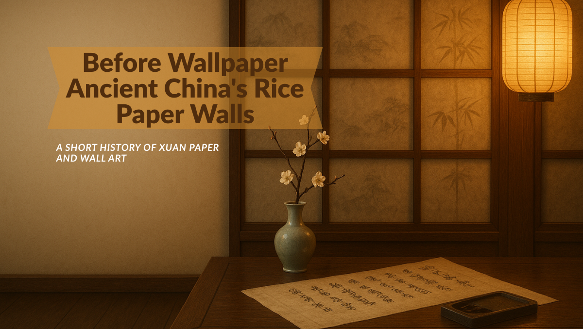 Ancient China Beautified Walls with Rice Paper