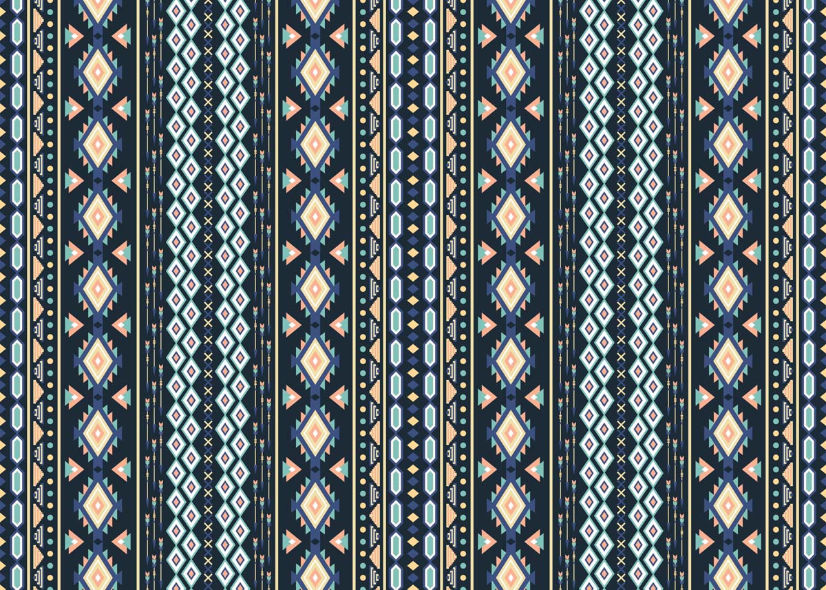Navira, Unique Striped Geometric Pattern Wallpaper