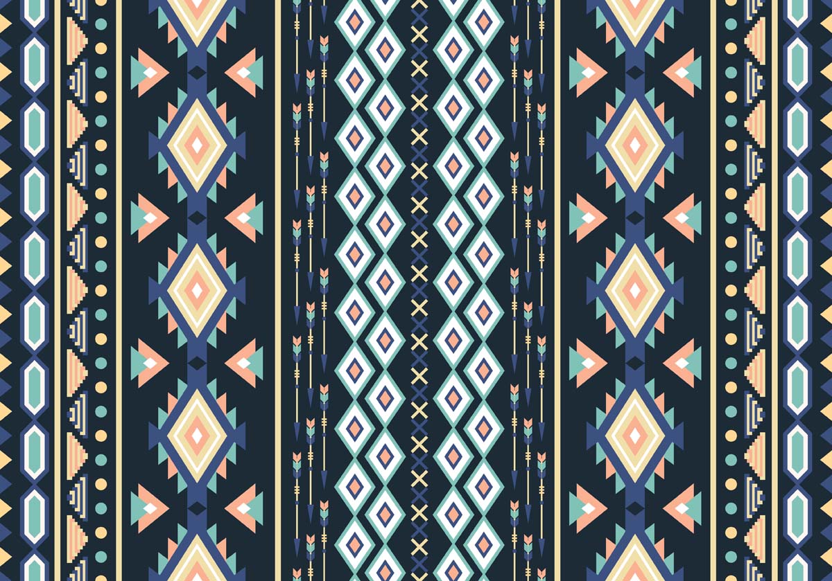 Navira, Unique Striped Geometric Pattern Wallpaper