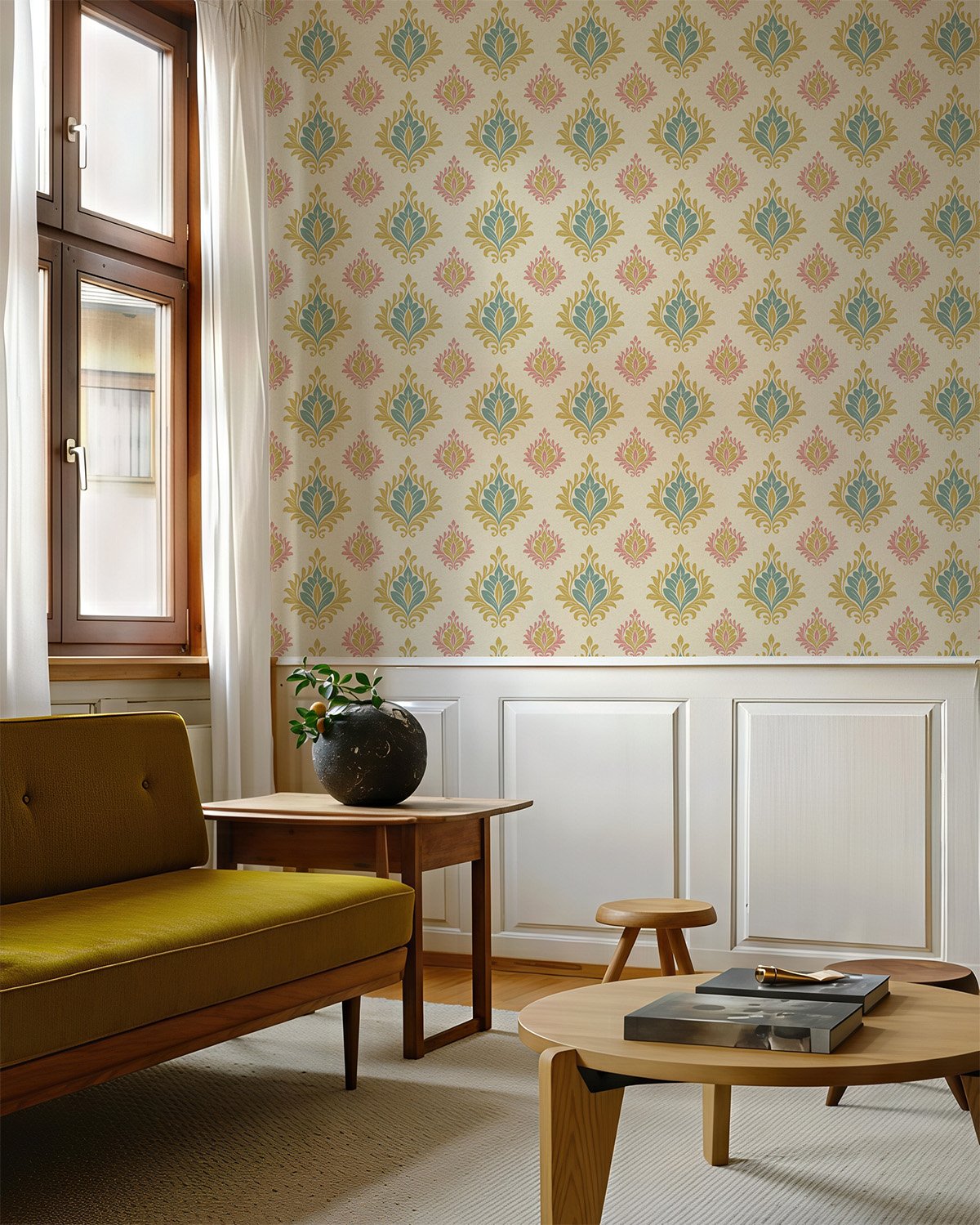 Primelle, Delicate Motifs Bloom in A Symphony of Soft Elegance Wallpaper