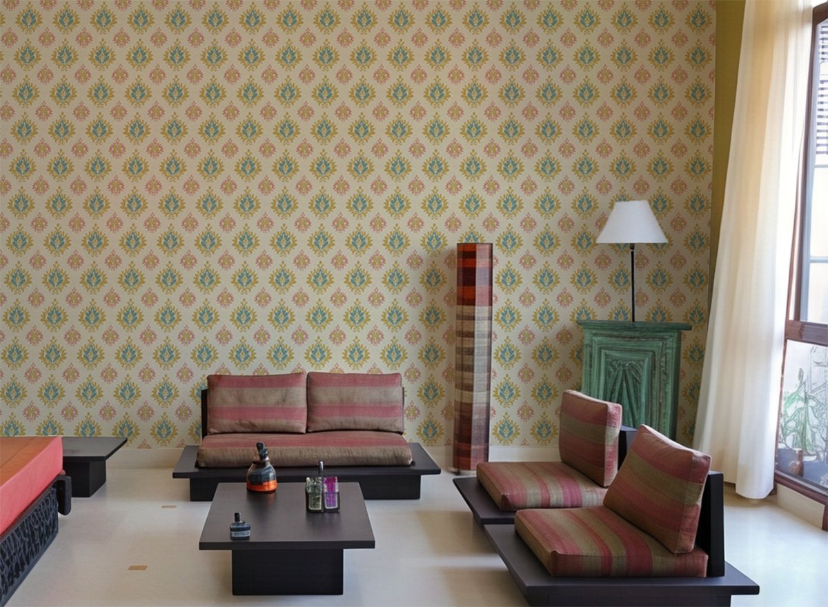 Primelle, Delicate Motifs Bloom in A Symphony of Soft Elegance Wallpaper