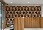 Timbera, Wooden Geometric Wallpaper