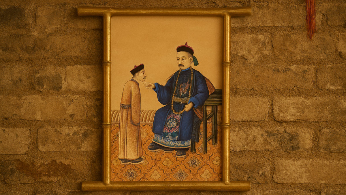 rice paper on wall