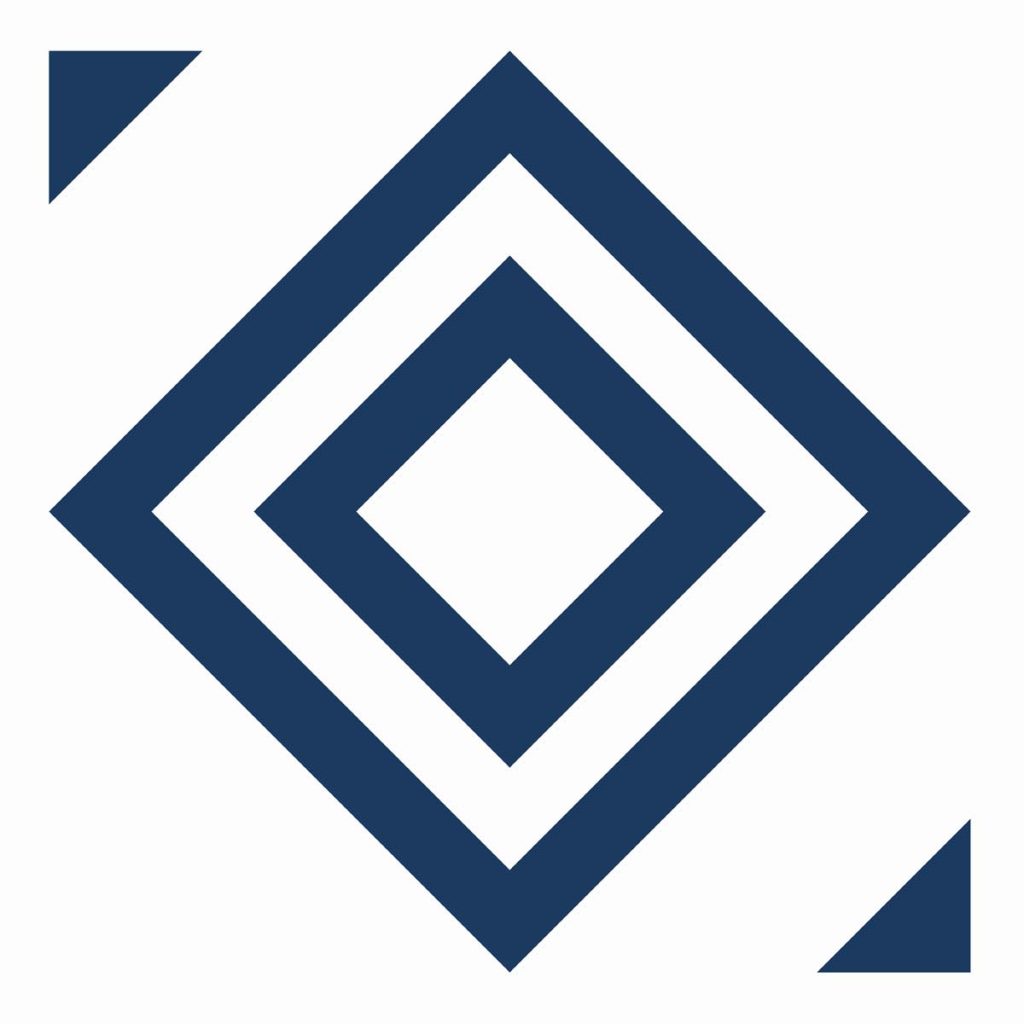 Orenda, Minimalist Geometric Blue Diamonds Wallpaper