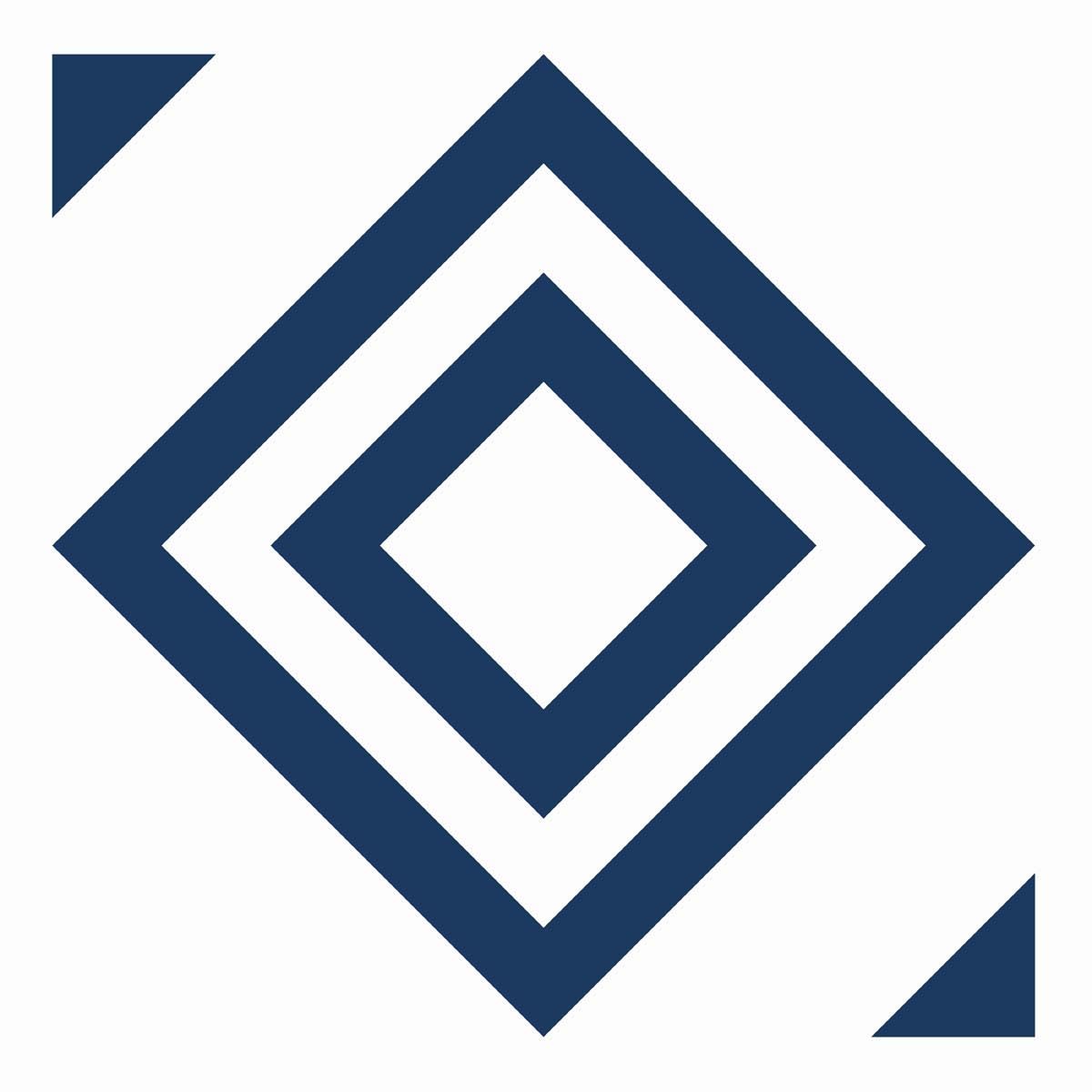 Orenda, Minimalist Geometric Blue Diamonds Wallpaper