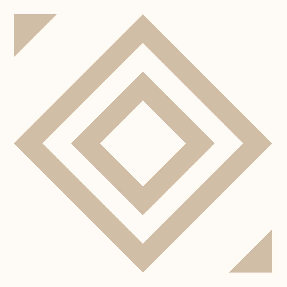 Orenda, Minimalist Geometric Brown Diamonds Wallpaper