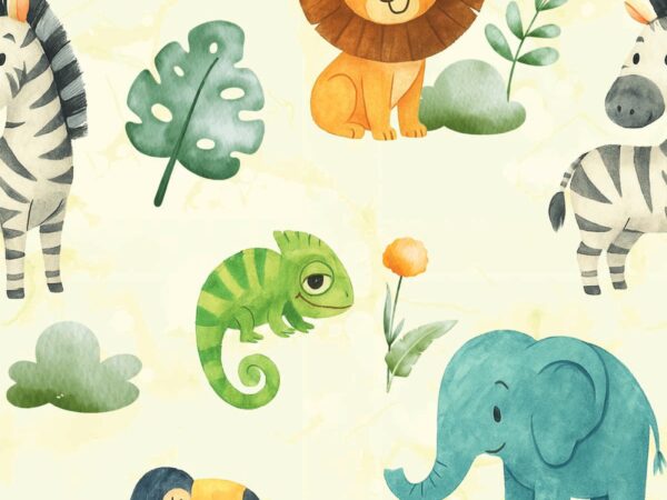 Animora, Whimsical Jungle Wallpaper