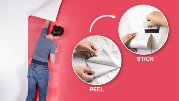 Apply Peel and Stick Wallpaper