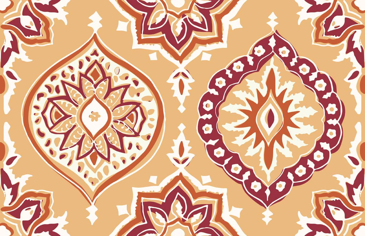 Dreamer, Earthy Desert Bohemian Pattern Wallpaper