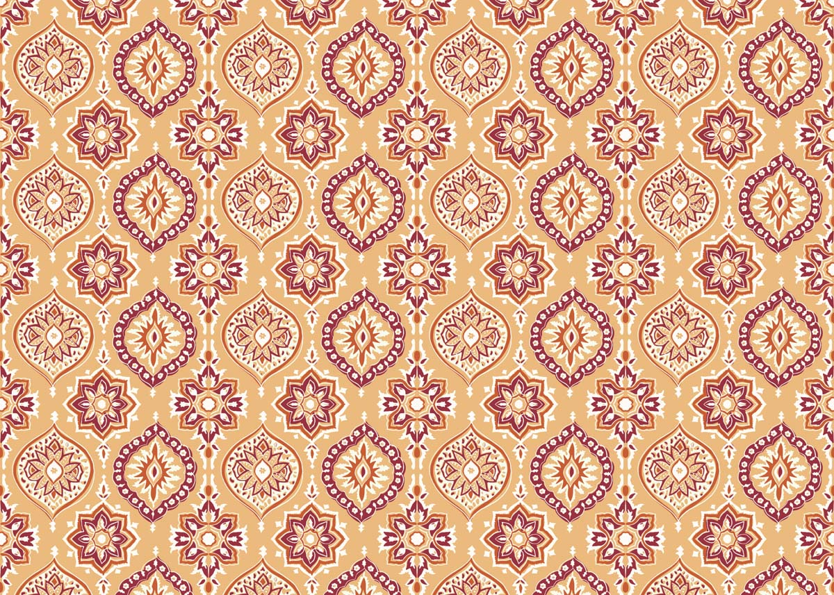 Dreamer, Earthy Desert Bohemian Pattern Wallpaper