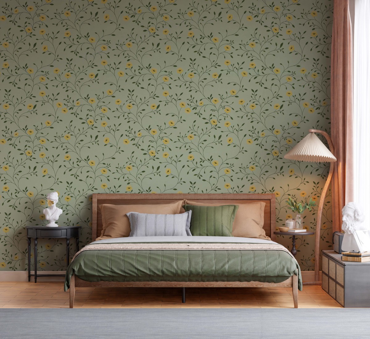 Jinora, Joyful Classic Chinoiserie Flowers Wallpaper