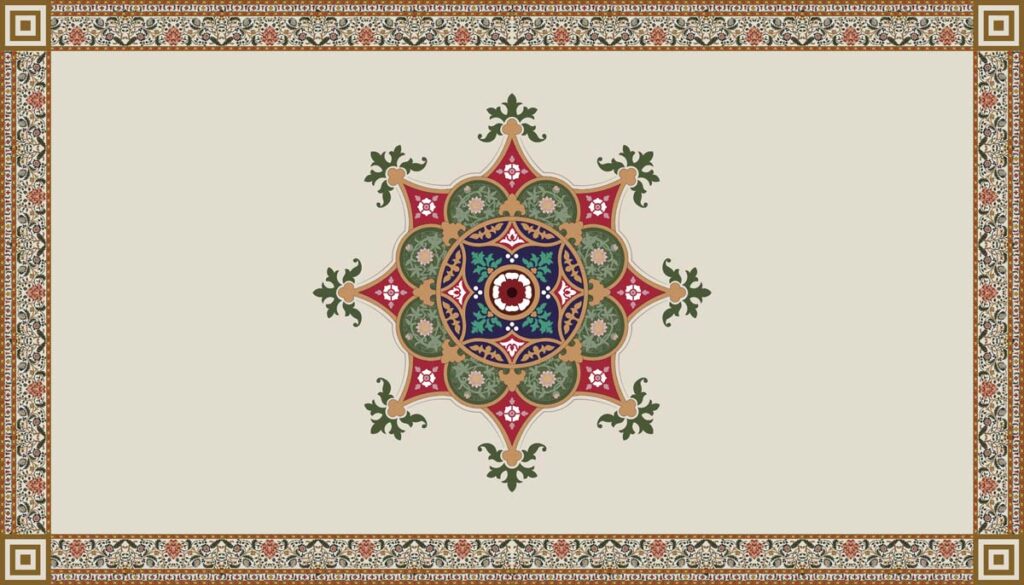 Mandorix, Ornate Mandala-Inspired Ceiling Mural
