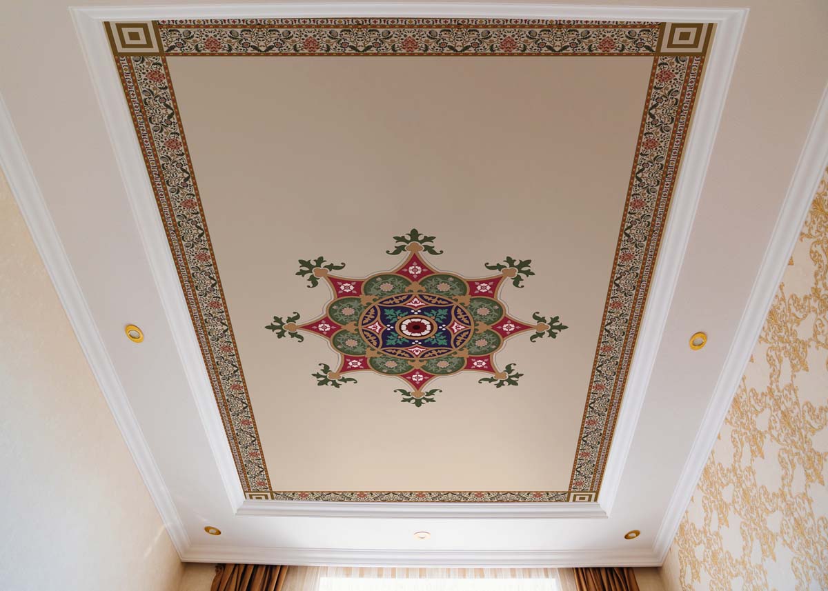 Mandorix, Ornate Mandala-Inspired Ceiling Mural