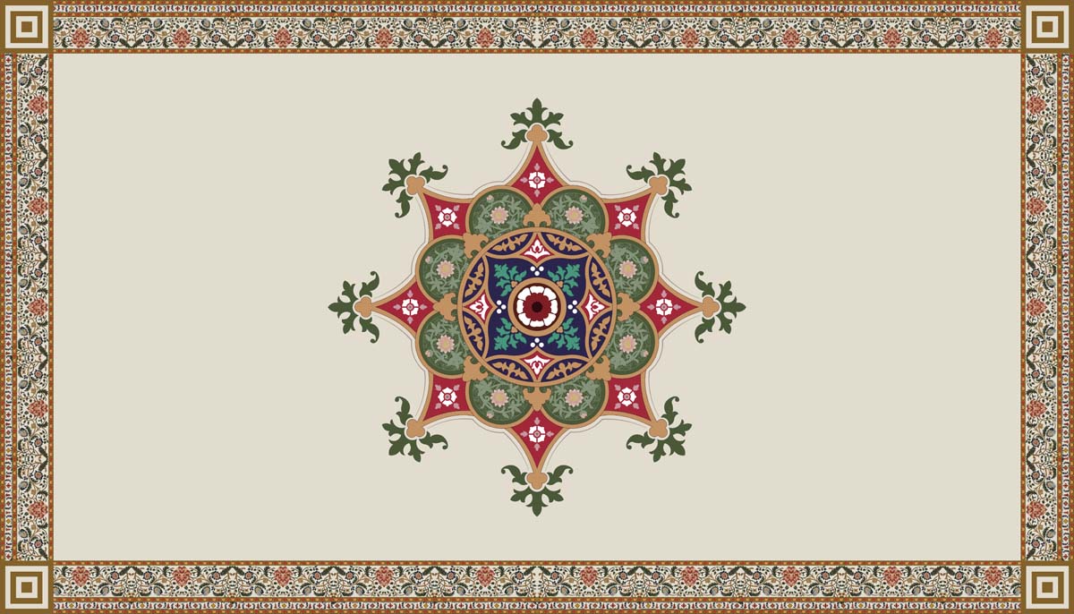 Mandorix, Ornate Mandala-Inspired Ceiling Mural