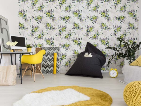 Marilea, Light Floral Symphony Wallpaper