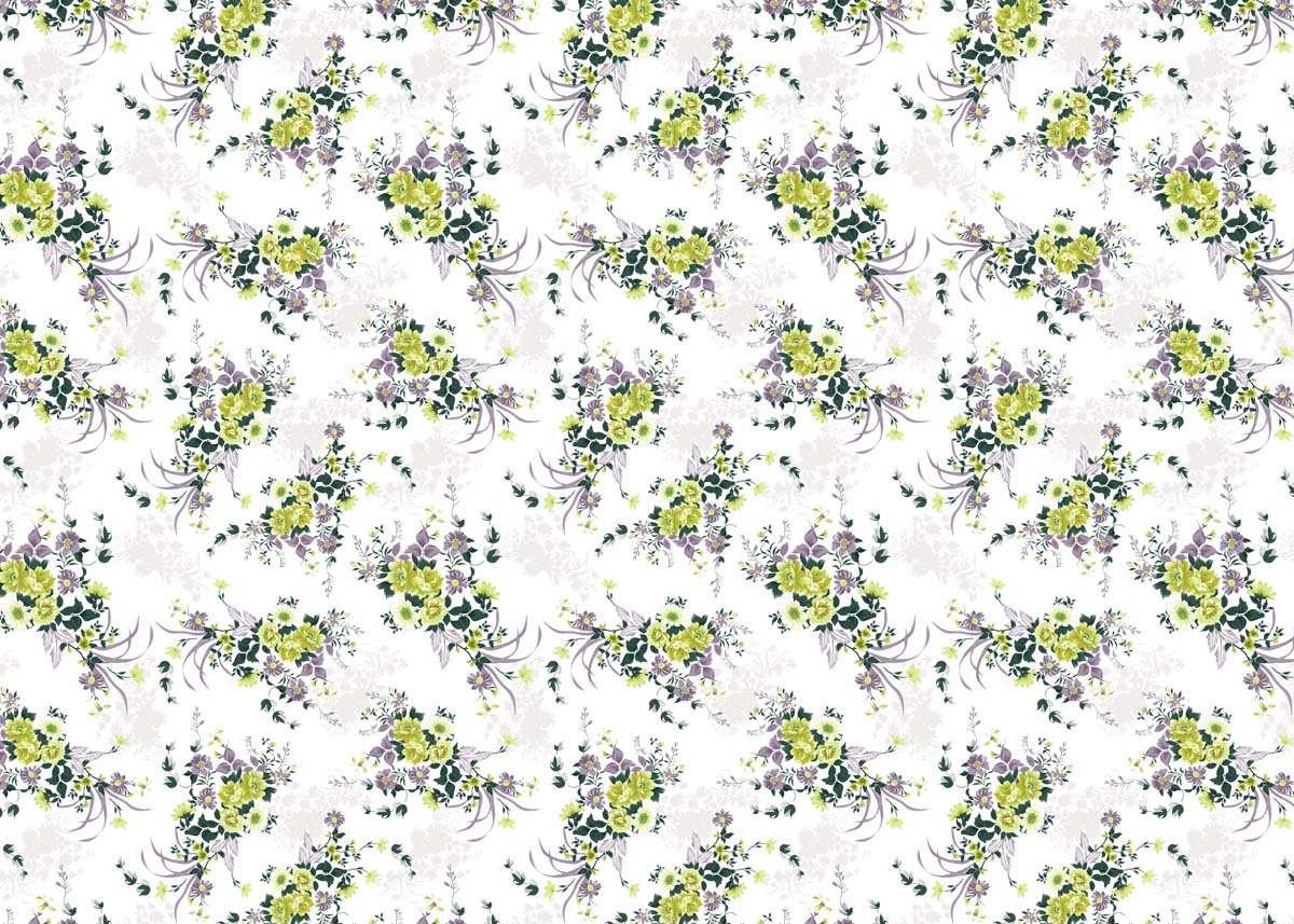 Marilea, Light Floral Symphony Wallpaper
