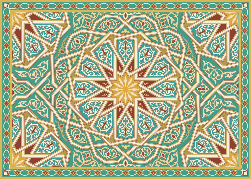 Astrion, Rhythmic Geometry Medallion Ceiling Mural
