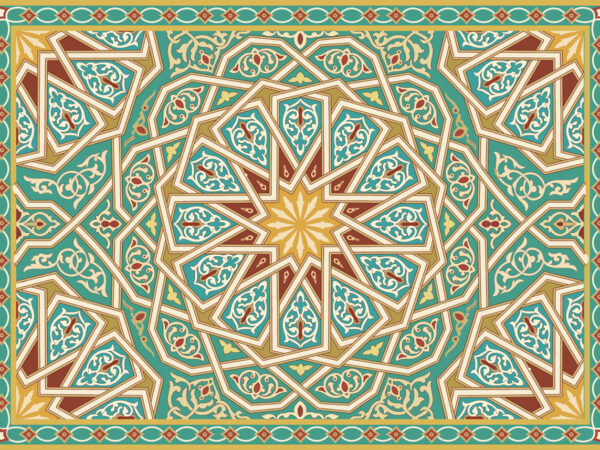 Astrion, Rhythmic Geometry Medallion Ceiling Mural