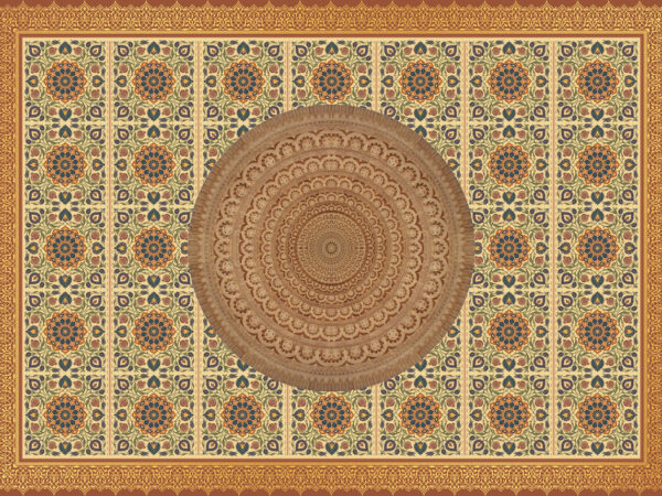 Heritance, Elaborate Traditional Symmetry Ceiling Design Mural